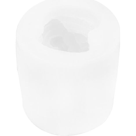 Moule en silicone pour bougie parfumée de Noël à faire soi-même (1 pièce) - Joli moule pour bougie de Noël à faire soi-même-6.3X6.1CM-White (1/3)