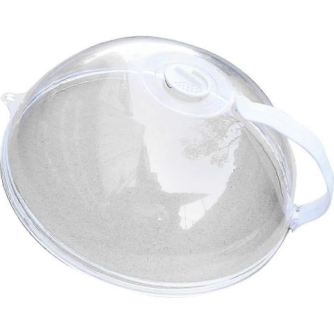 Pare-éclaboussures/couvercle anti-éclaboussures en plastique résistant aux hautes températures pour four à micro-ondes, compatible avec le chauffage des aliments et l'utilisation en cuisine (1/5)