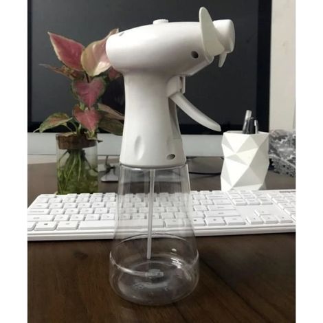 Ventilateur de pulvérisation - WHITE - Portable - 400ml - Fonctionne sur piles - Idéal été