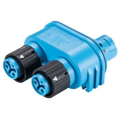 Wieland Electric 46.030.1254.9 Répartiteur pour connecteur rond Nombre total de pôles: 2 Série (conn