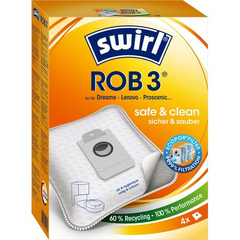 Swirl ROB 3 EcoPor Staubsaugerbehälter 4 St.