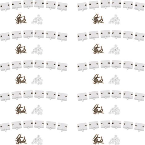 Lot de 60 interrupteurs LED pour éclairage de porte de placard, interrupteurs électriques pour lampes de placard/garde-manger (blancs), pour placard/armoire. (1/5)