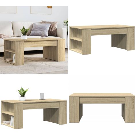 Couchtisch Sonoma-Eiche 102x55x42 cm Holzwerkstoff - Couchtisch - Wohnzimmerstil - Holzwerkstoff - Sonoma-Eiche - Beistelltisch - Home & Living (1/5)