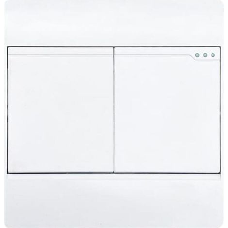 Intelligenter WLAN-Schalter, 1/2/3-fach, Schalterplatte mit Sprachsteuerung und Fernsteuerung per mobiler App (1/5)