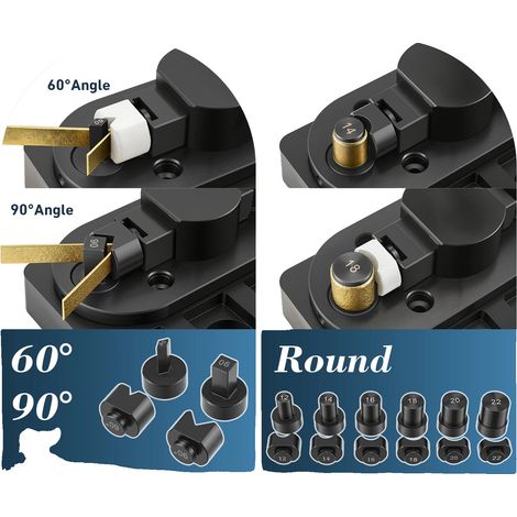 Kit de herramientas para doblar anillos, juego de 18 piezas, matrices de precisión, color negro. (1/2)