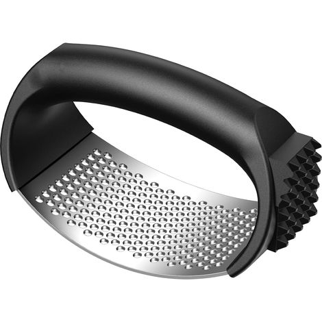 Spremiaglio, trita aglio in acciaio inox, facile da usare e da pulire, impugnatura ergonomica, pratico gadget da cucina per una spremitura senza sforzo (1/5)