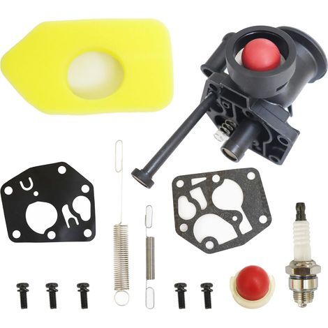 JSSEVN - Carburetor Kit for 499809 498809A 494406 Lawnmower Air Filter 698369 Regulator Spring 691859 692211 Diaphragm 795083 495770 (1/5)