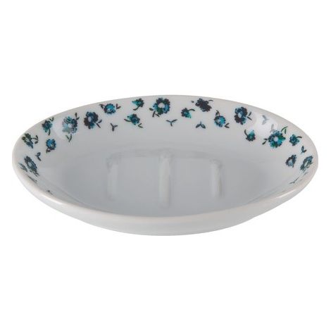 Porte savon porcelaine EVE Bleu Spirella (1/2)