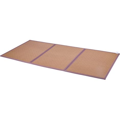 Tatami japonais 80x39 pouces pliable, rotin tissé à la main, antidérapant, tapis de sol pour méditation et yoga (1/5)