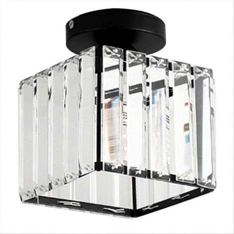 Deckenleuchten für Flure, kleine, schlichte Deckenleuchten, moderne Deckenleuchten, geeignet für Wohn- und Schlafzimmer, schwarz, B (1/5)