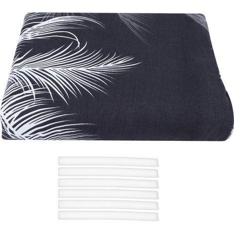 Copridivano 1 Posto – Poliestere Elastico con Motivo Foglie di Banano, 6 Cinghie Fissaggio – Lavabile in Lavatrice – Design Moderno per Soggiorno (1/5)