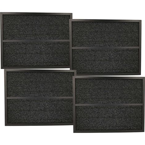 vhbw 4x Luftilter kompatibel mit DeLonghi AC 75 Luftreiniger - Kombifilter Aktivkohle + Schwebstofffilter