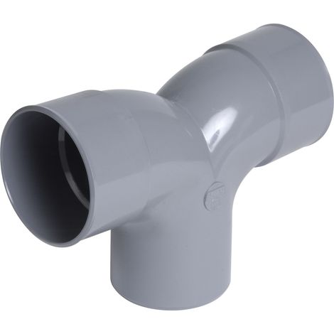 PVC-Ellbogen Abfluss doppelt parallel 90° Männlich-Weiblich ∅100