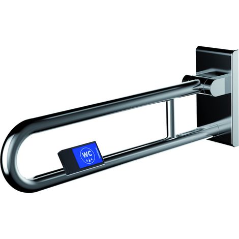 Normbau Inox Care Stützklappgriff vario rechts, L gleich 600, ohne