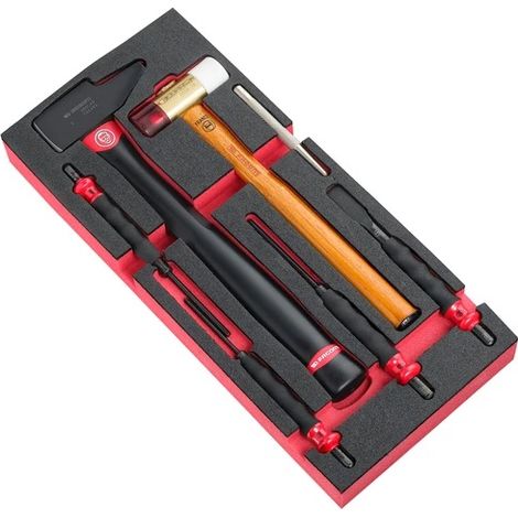 Facom – Module de servante outils de frappe – Compatible avec servantes CHRONO et JET – Profondeur 418mm, longueur 188mm, taille H 45mm