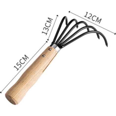 Manche court, 14 cm, pour creuser la terre et ramasser les feuilles, les coquillages et les algues. (1/4)