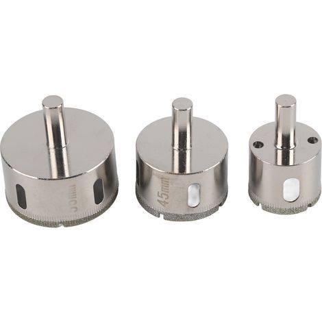 Trépan diamant 35mm 45mm 55mm pour carrelage, marbre, granit, porcelaine et verre (1/5)