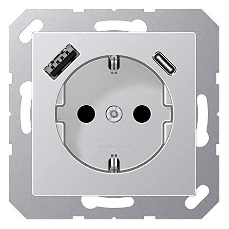 VOLTKING A1520-15CAAL PRISE DE COURANT, ALUMINIUM JUNG