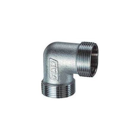 COUDE DOUBLE CHROMÉ POUR CUIVRE (FAR) Dimensions : 1/2 (24 x 19)