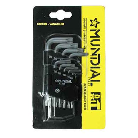 Serie Chiavi Maschio Torx Mundial (Tx 10÷15) 9 Pezzi (1/2)
