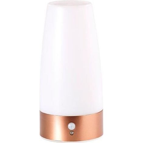 pair Lampe de table LED - LUNARTEC - avec détecteur de mouvement PIR - Blanc - pour chambre d\\'enfant (1/3)