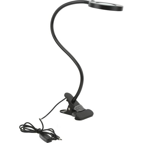 Lampe loupe LED 3X à col de cygne avec câble USB et luminosité réglable pour la lecture et le travail (1/5)