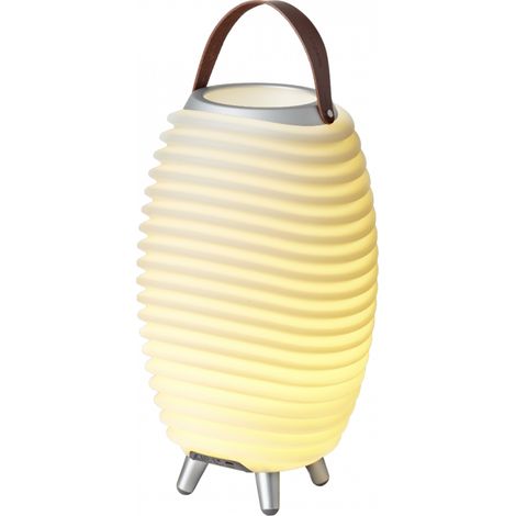 Enceinte bluetooth sans fil avec lampe LED dimmable et seau à glace – Autonomie 10h – Bluetooth 5.0 – Pour intérieur et extérieur – Kooduu