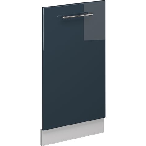 Geschirrspülblende Fame-Line, Dunkelblau Hochglanz, 45 cm ohne Arbeitsplatte, Vicco