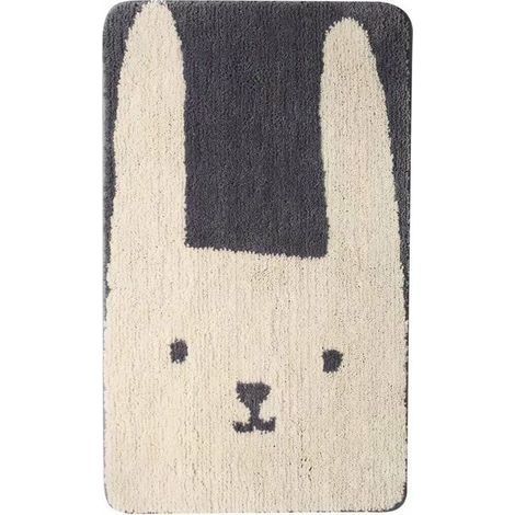 Tapis de bain absorbant motif lapin, 40×60 cm – (1/4)