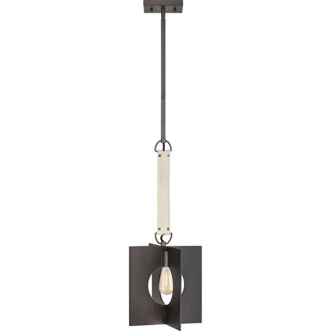 Sospensione Industrial Nordica Ludlow Acciaio Grafite Spazzolata 1 Luce E27 (1/5)
