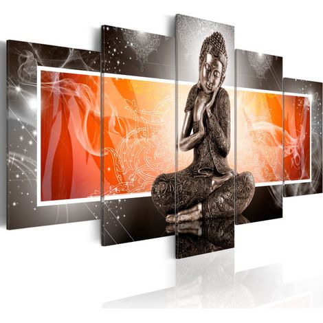 Tableau Imprimé "Bouddha & Ornements" 100 x 200 cm (1/2)