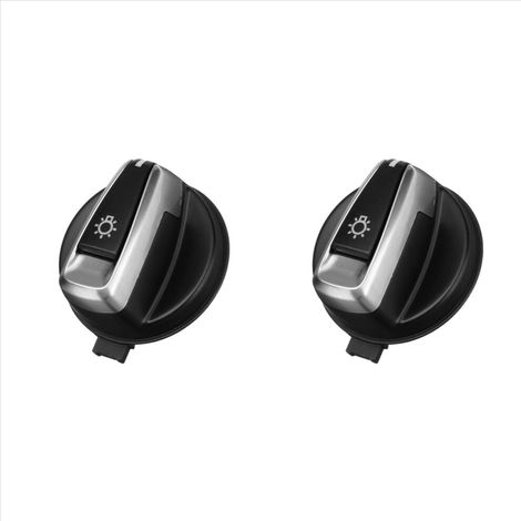 Due manopole rotanti per l'interruttore dei fari per BMW Serie 3 E90 E91 LCI e X1 E84 E88 E82 (codice ricambio 9169405 o 61319169405).