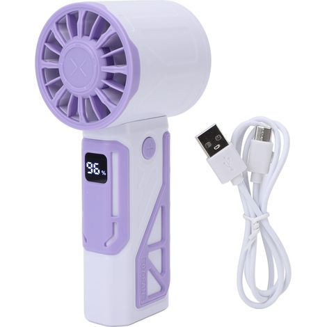 Ortviai Ventilatore Portatile Ricaricabile USB – 4000 mAh, Silenzioso 12 m/s – ABS Resistente, Design Compatto 14,5x6,6 cm – Ideale per Ufficio e Viaggio (1/5)