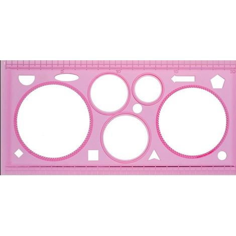 Plantilla de dibujo con ruedas de 20 cm 84823