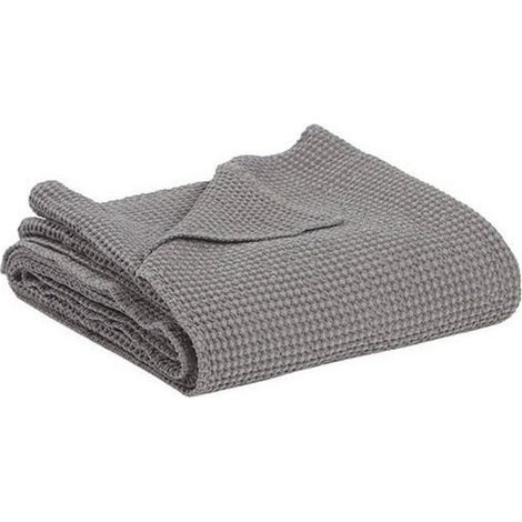 Plaid Recyclé Orage 140 x 200 cm - Jeté de Canapé et Couverture d'Appoint Gris - PANGIVO (1/3)