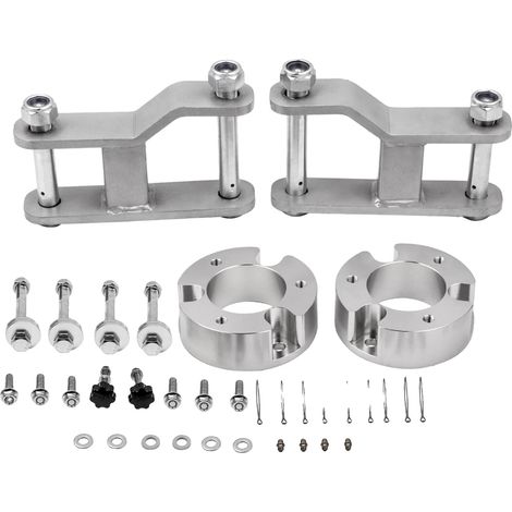 Kit de levage, Aluminium Billet T6, 2,5 pouces à l'avant, 2 pouces à l'arrière, 35 cm de longueur, Compatible avec Nissan Navara D40 (1/5)