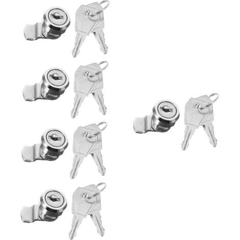 Lot de 5 verrous à came pour armoires POPETPOP : sécurité et protectio (1/5)