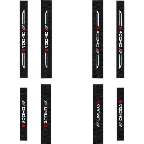 (Lot de 8 protections de seuil de porte) Pour Chery Omoda C5 FX 2022-2023 : autocollants de protection en cuir et bande de seuil en fibre de carbone Accessoires inclus (1/3)