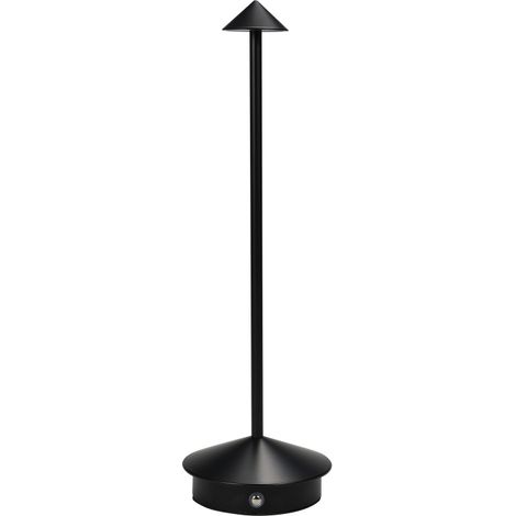 Lámpara de mesa LED portátil con control táctil, 3 colores, regulable, recargable, ideal para mesitas de noche, comedores, cafeterías, restaurantes o dormitorios. (1/5)