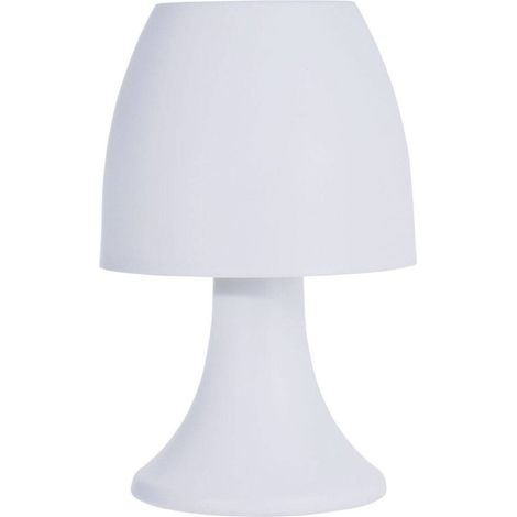 WELLHOME Lampara de mesa color blanco Ø12x19,2 cm