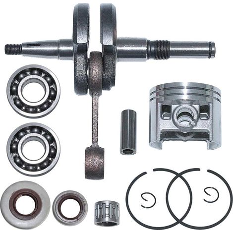 1119 030 0400 Kit de vilebrequin 52mm, piston, roulement et joint d'huile 1119 030 2003 pour tronçonneuse Stihl MS380 038. (1/5)