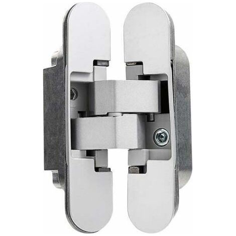 Charnière Invisible pour Portes Lourdes - Lot de 2 (Charge 40 kg, Ouverture 180º)