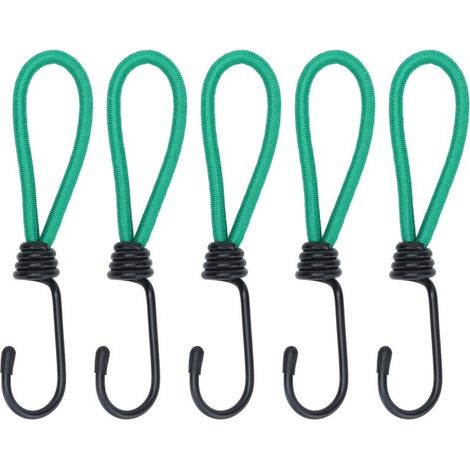 10 Pièces Crochet , Tendeur Bache Crochet Tendeurs élastique Camping avec Crochet, Sangle Élastique pour Bâches (1/4)