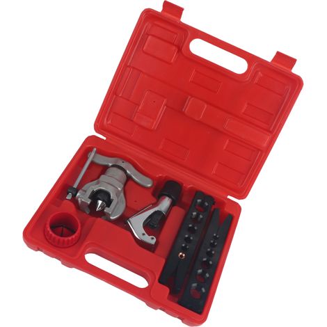 Kit d'outils pour évasement de cônes excentriques de tubes en cuivre et aluminium - Kit d'assortiment pour la réparation des évasements de tubes. (1/5)