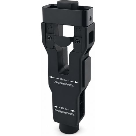 Outil de mortaisage pour loquet de porte modèle noir avec texte sérigraphié noir 18 × 9 × 3,5 cm 220 g – Livraison gratuite