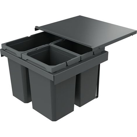 Naber Abfallsammler Cox Stand-UP® 350 S/500-3, für vorhandenen Auszug, anthrazit (1/3)