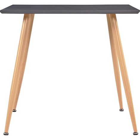 Maison Exclusive - Esstisch Grau und Eichefarben 80,5x80,5x73 cm