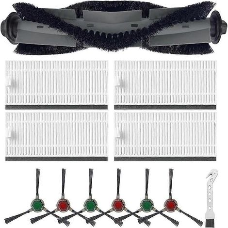 Filtre pour aspirateur brosse pour aspirateur Filtre de brosse pour aspirateur filtre de Airrobo P20 Robot Aspirateur Main Side Brosse HEPA Filtre pièce détachée Accessoires (1/5)