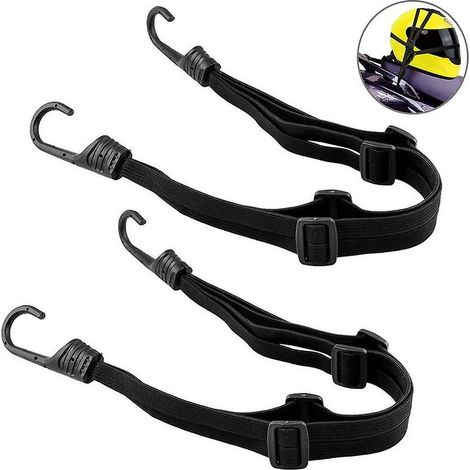 Sangle De Serrage De Vélo Avec Crochet Porte-Bagages Sangle De Tension Réglable Bande Élastique Crochet Sangle De Bagage Cintre Sangle De Vélo Pour Casque De Moto Bi (1/5)