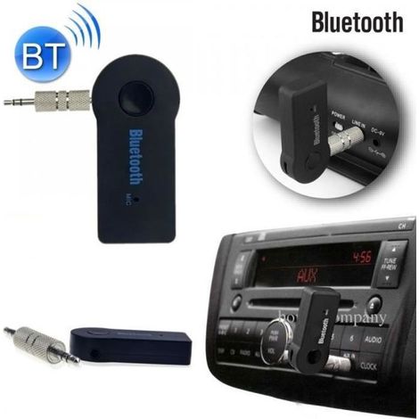 Récépteur Bluetooth Audio prise jack 3,5 mm micro intégrée Noir (1/3)